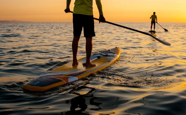 Image of paddle boarding on the Pamlico Sound
